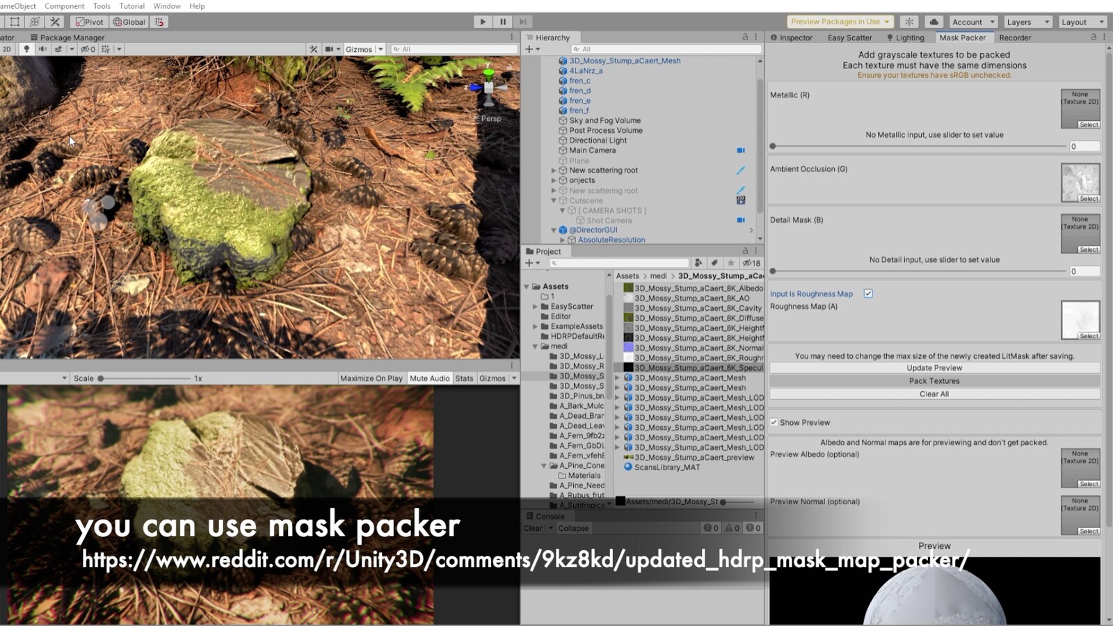  https://www.reddit.com/r/Unity3D/comments/9kz8kd/updated_hdrp_mask_map_packer/