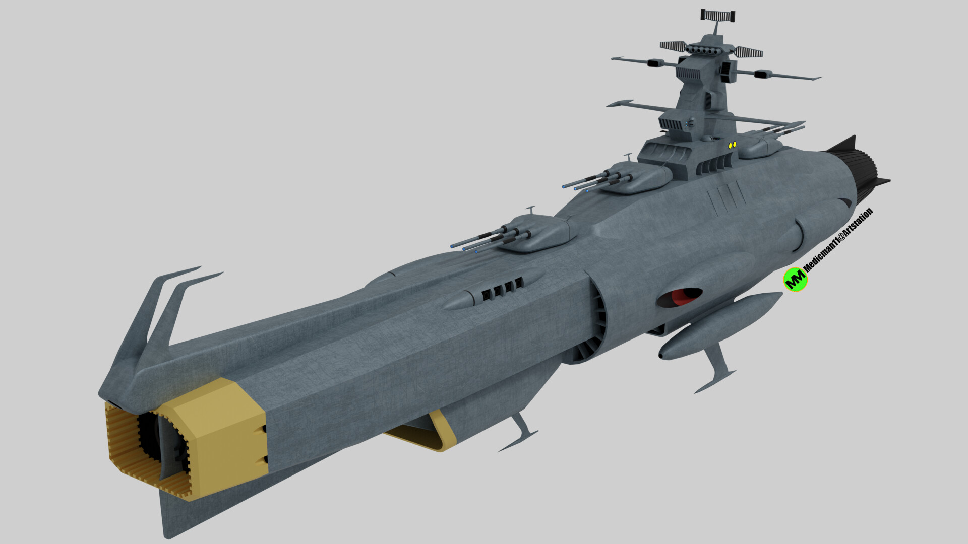 ArtStation - Space Battleship Yamato: Dreadnought-Class Battleship