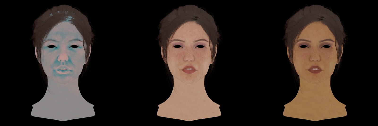 Displacement + Albedo + Subsurface Color