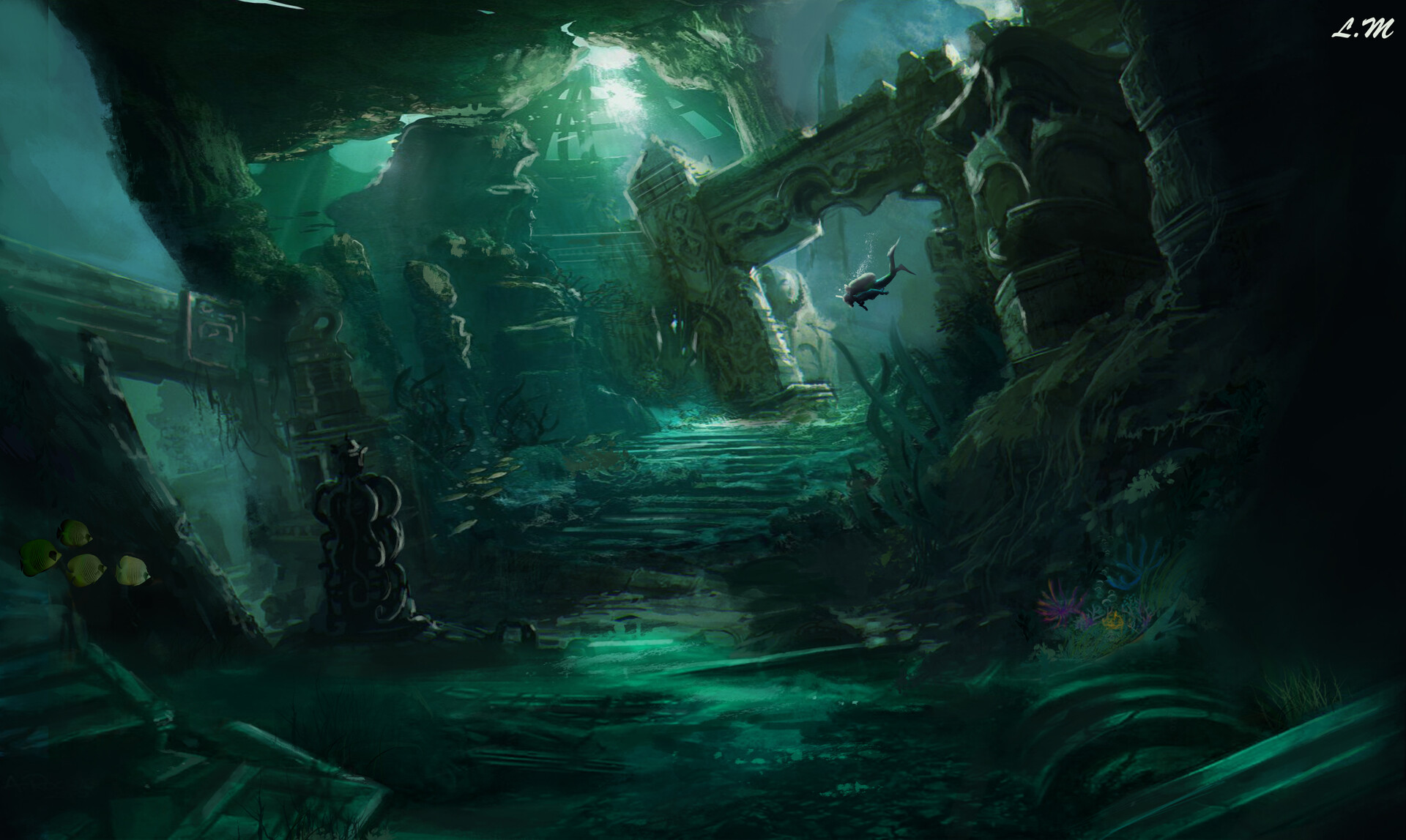 ArtStation underwater concept