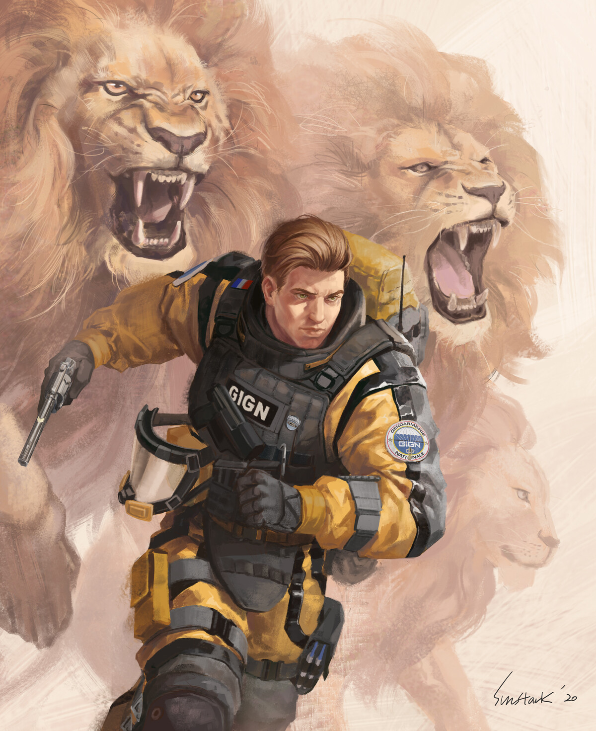 Rainbow Six Siege fanart Lion by Sunshine Kim r/ImaginaryPolice