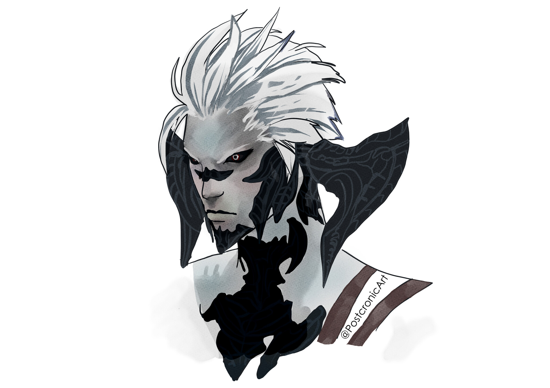 ArtStation Au ra male FFXIV