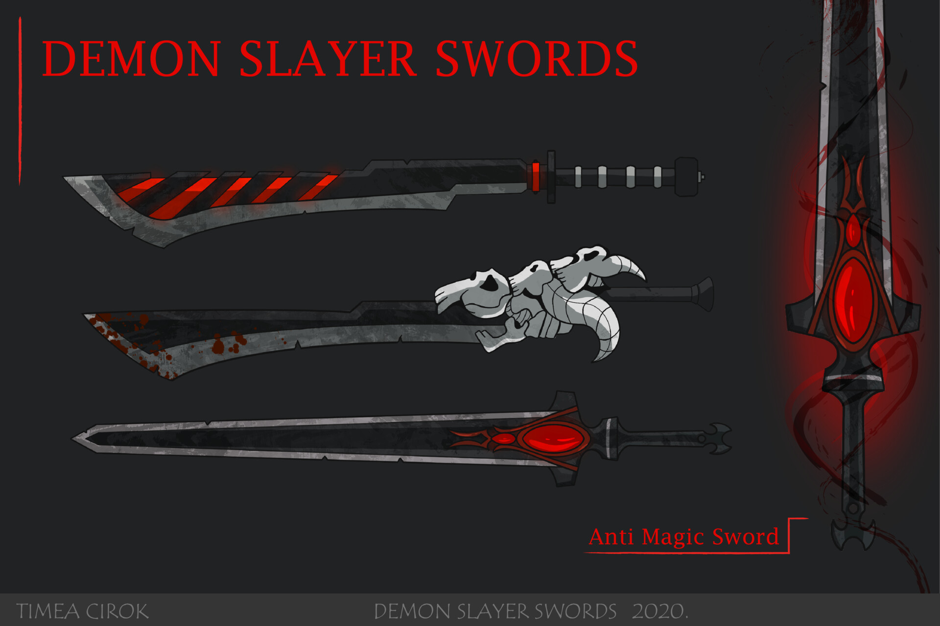 ArtStation - Demon Slayer Swords concept art