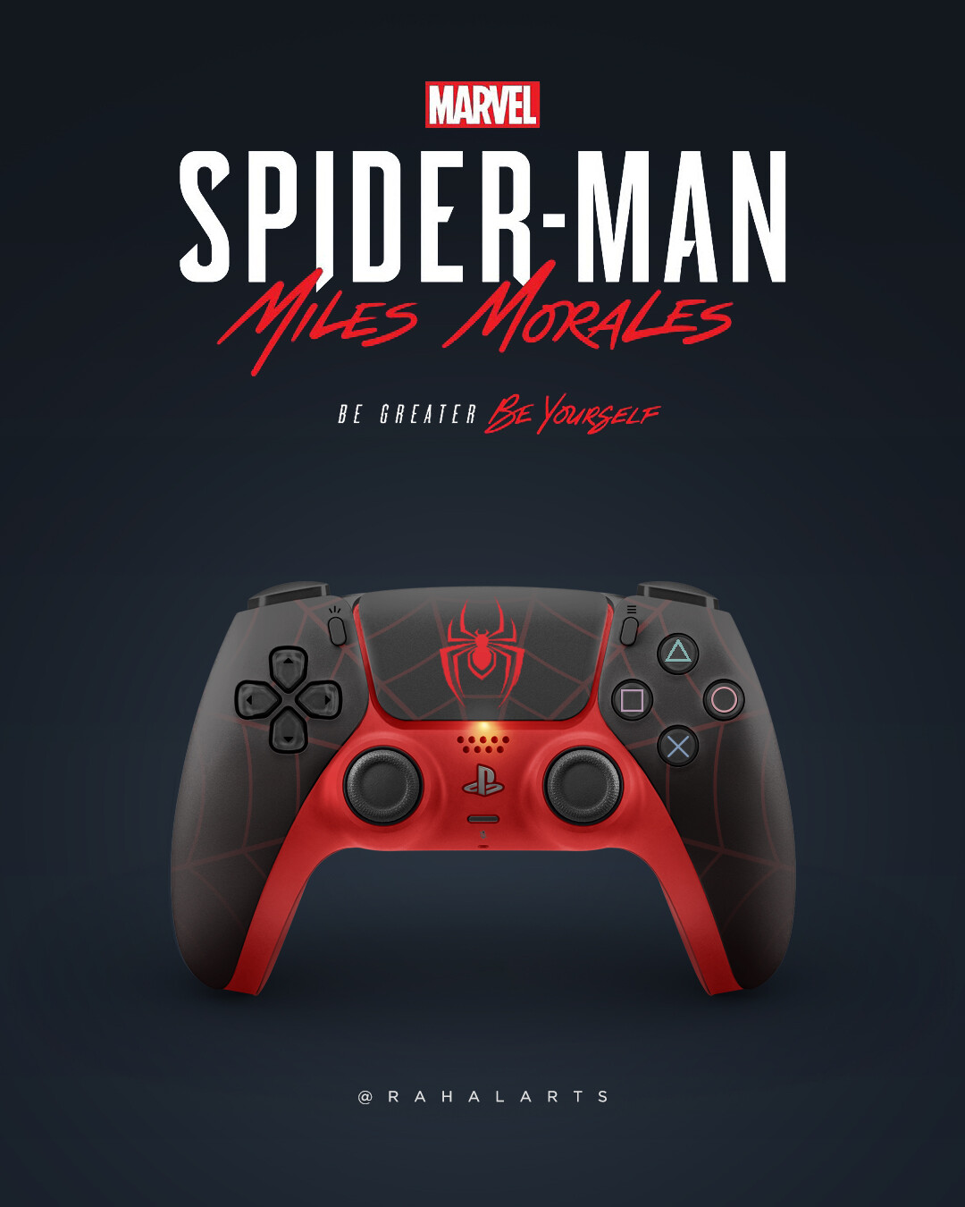 ArtStation - Spider-Man Miles Morales PS5 DualSense Controller