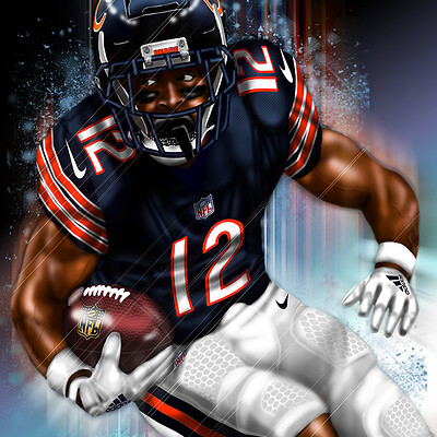 ArtStation Khalil Mack Painting THE