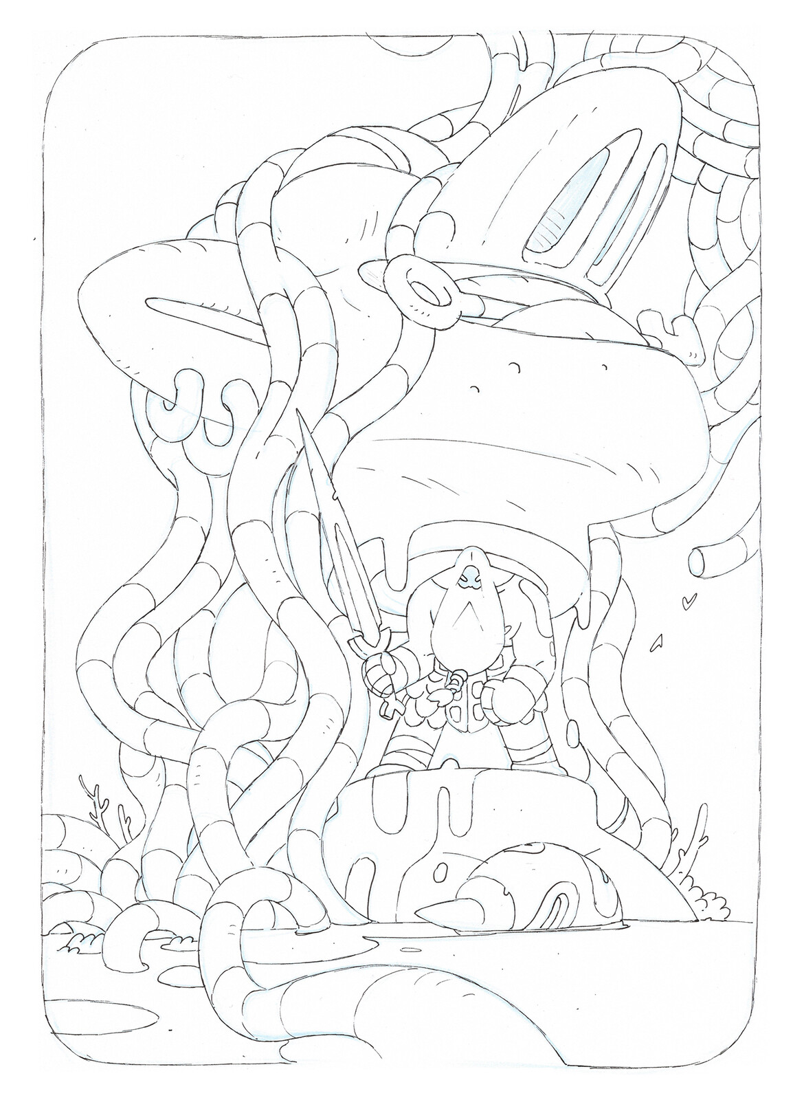 Ink on paper.