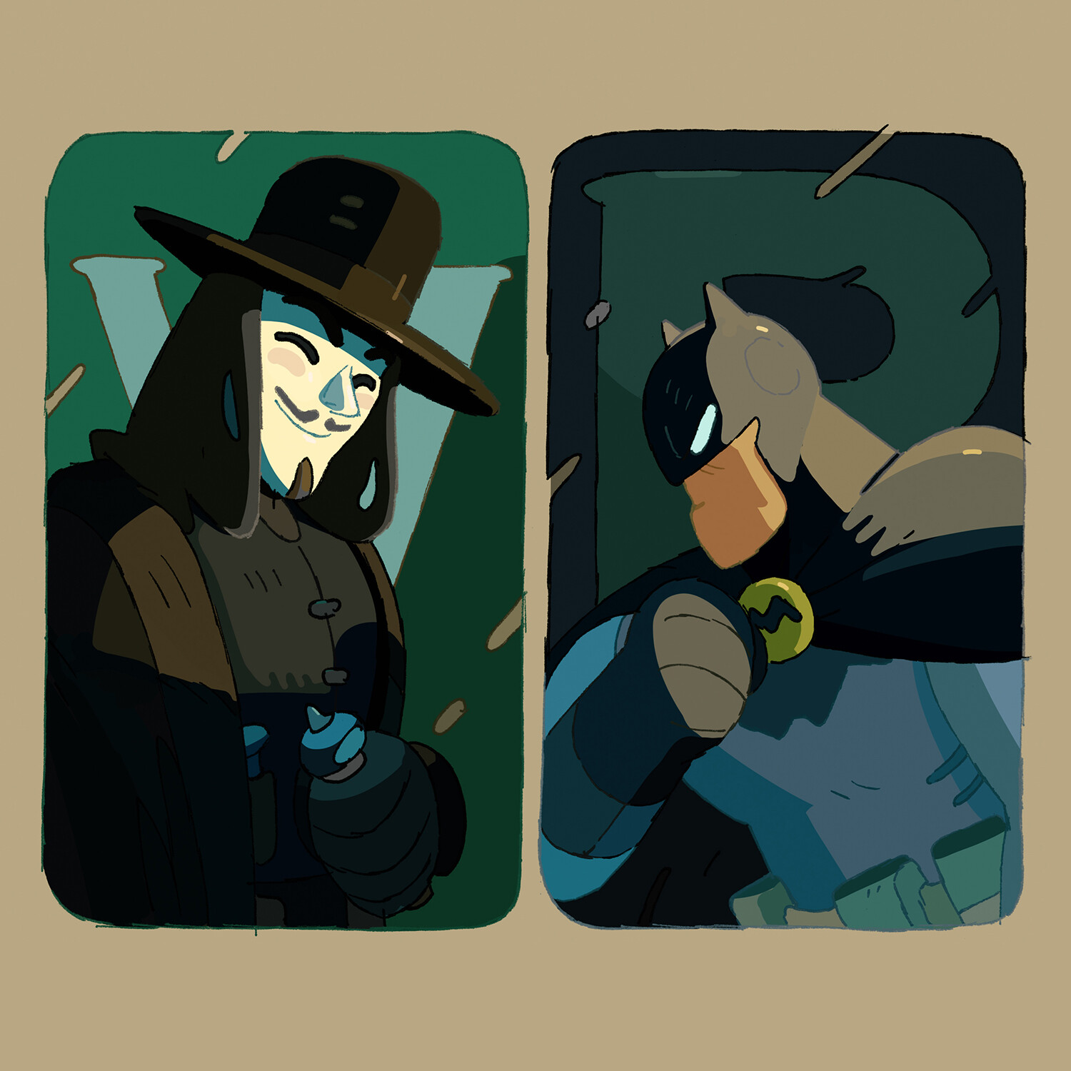 #VforVendetta
#Batman