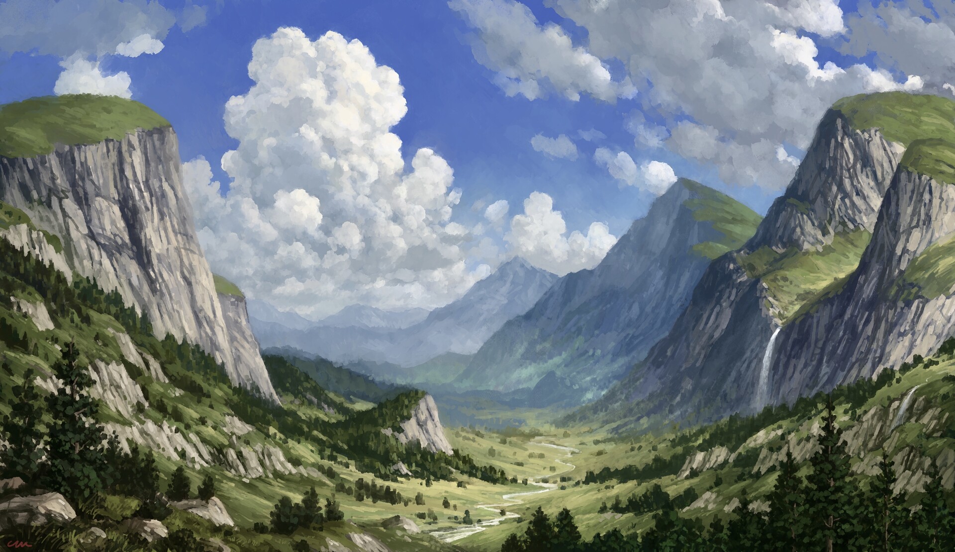 ArtStation Peaceful Valley