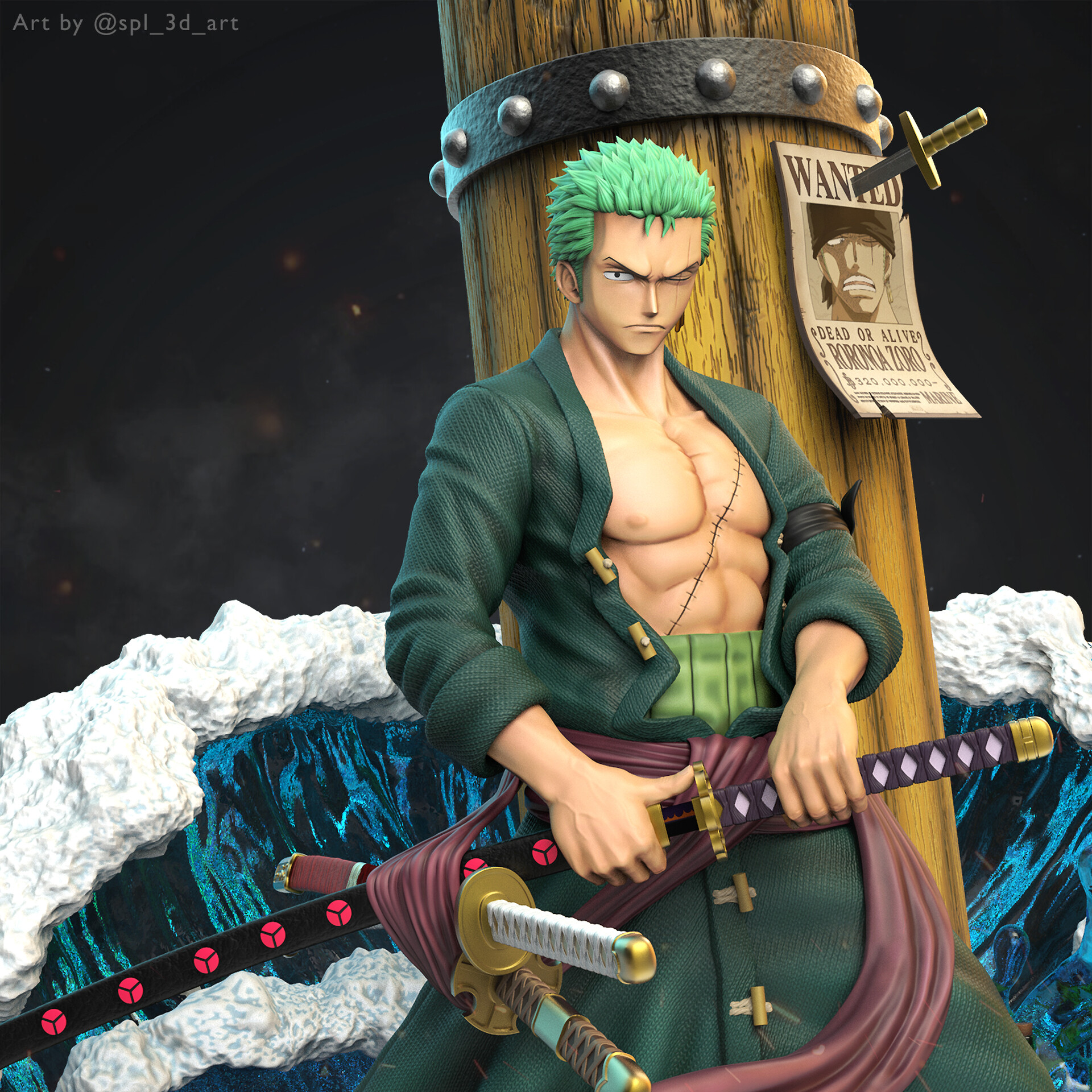 Pixilart - Zoro Wano Arc Remake by Alexis-Garcia