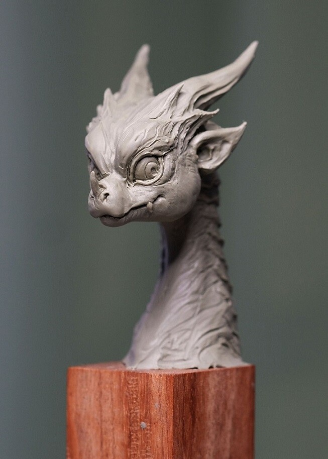 Akinori Takaki Sculpting A Dragon