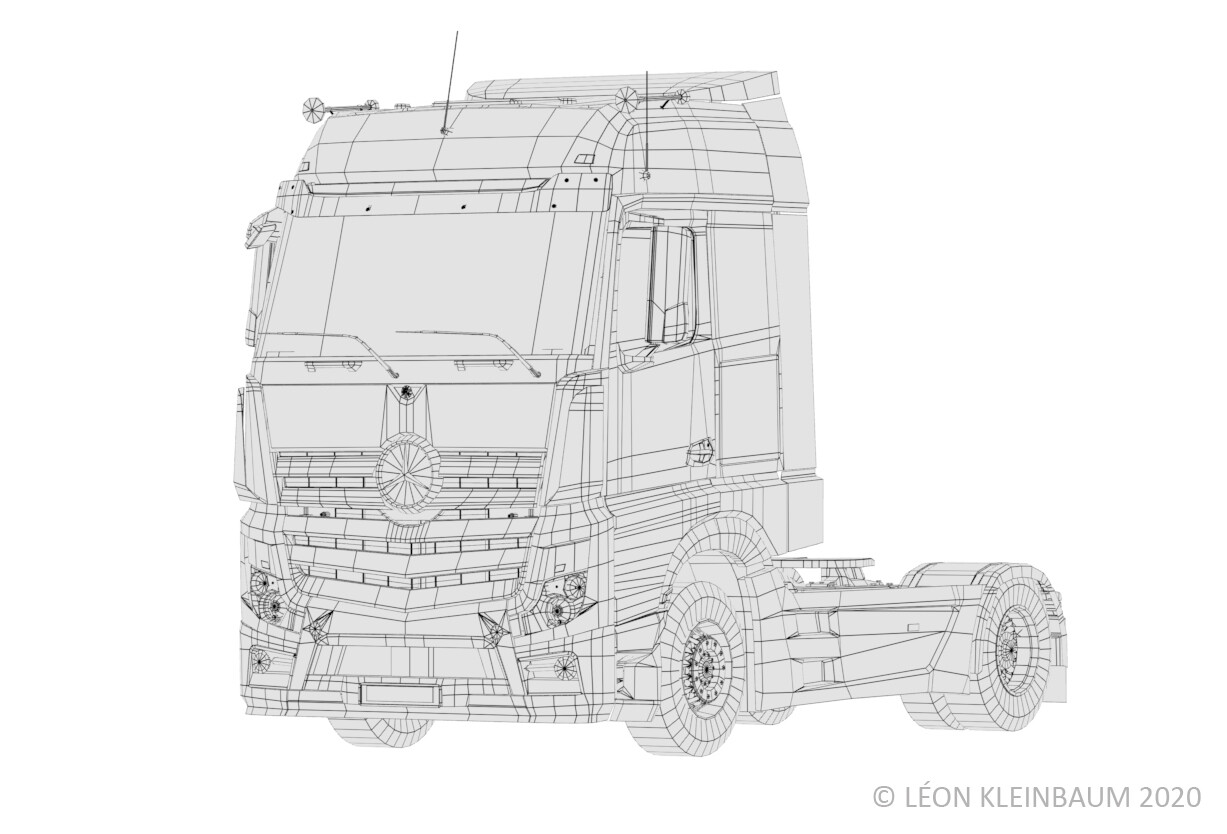 lowRes Wireframe Polycount: 26 480