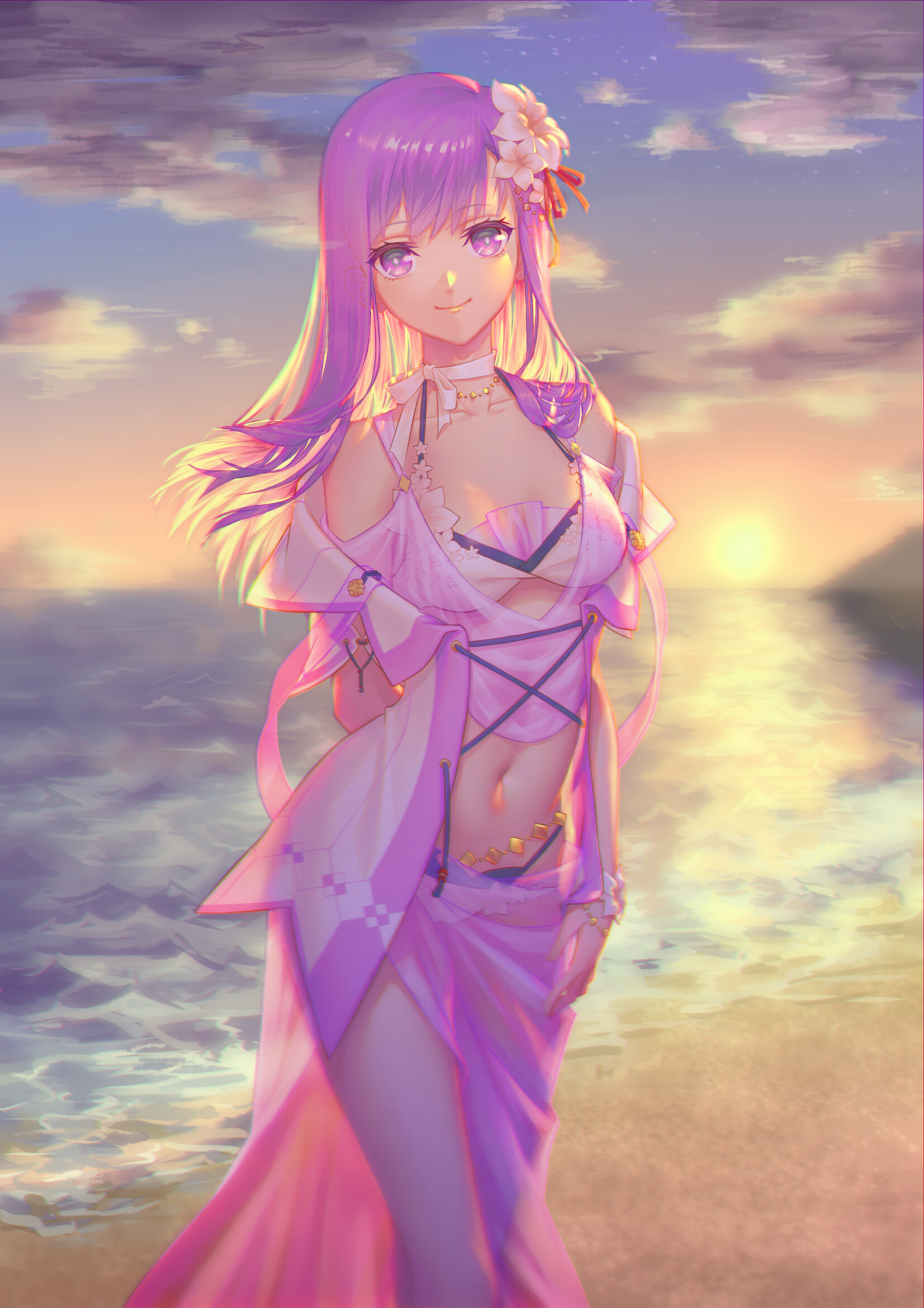 ArtStation fate/heaven's feel Sakura swimming suit