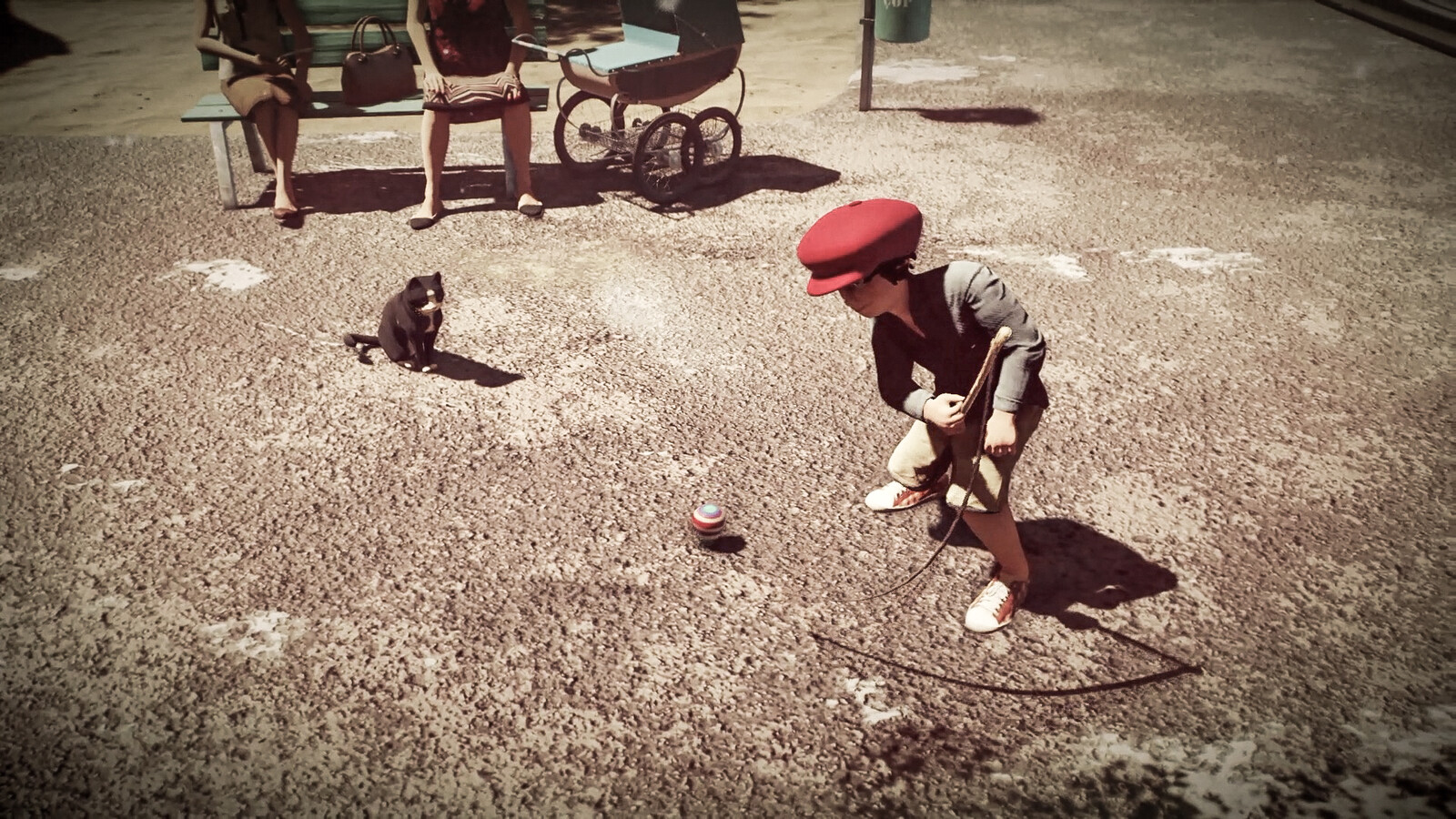 The whip spinning top is a nostalgic toy and had a special place in book three.