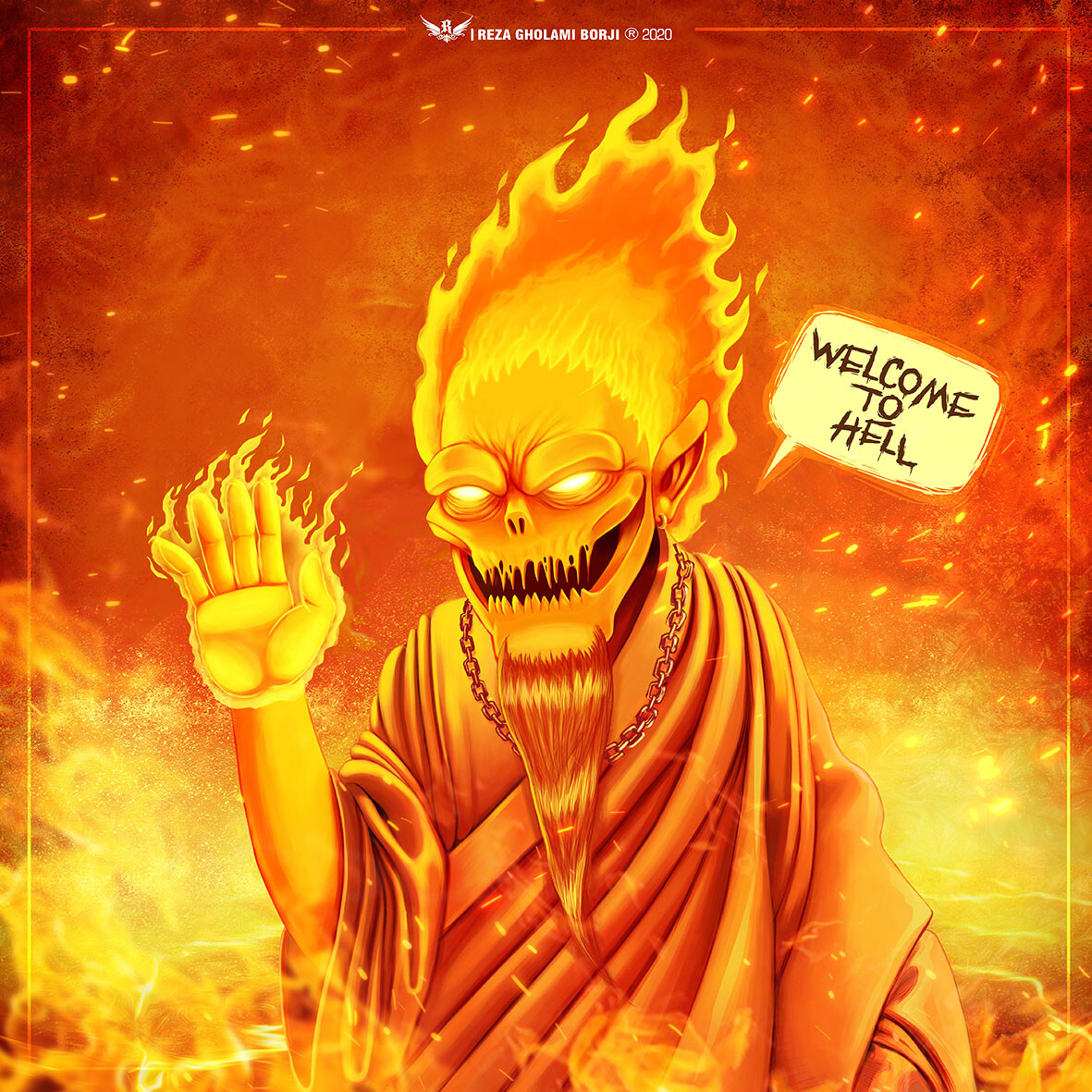 Artstation Welcome To The Hell Reza Gh Borji