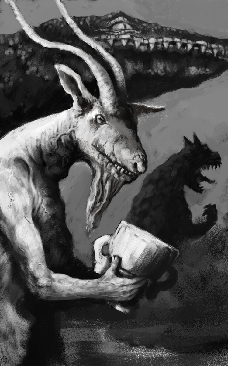 Team Baphomet. An illustration for Paternus by Dyrk Ashton
.