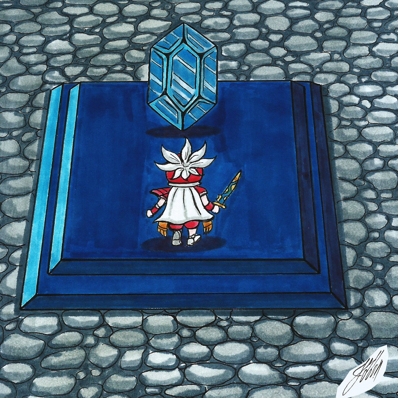 ArtStation Onion Knight Final Fantasy 3