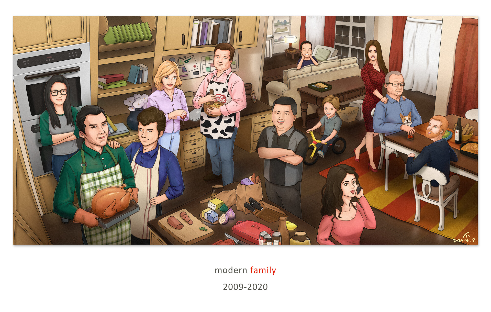ArtStation Modern Family——Thanksgiving