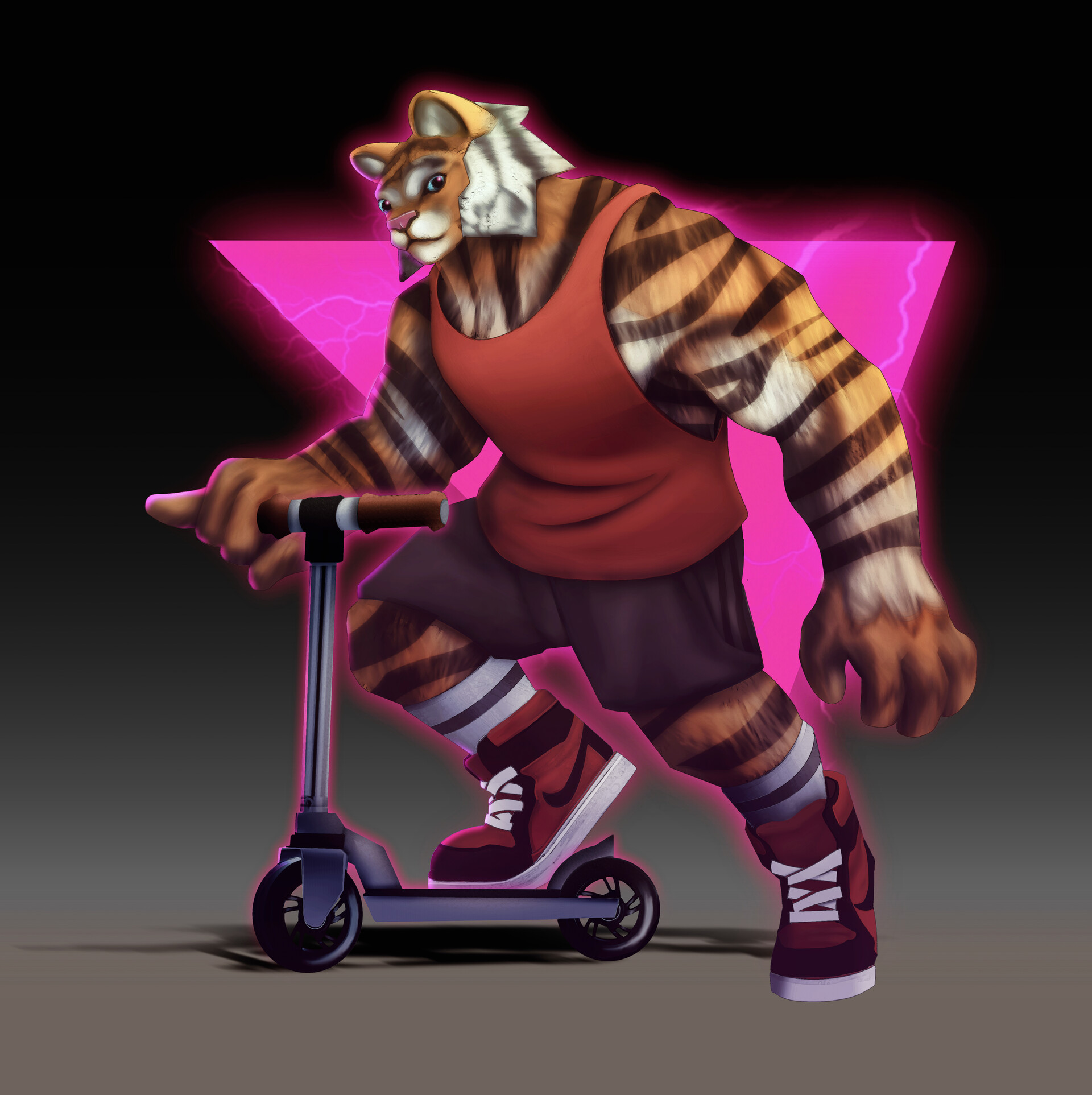 ArtStation - Retro Tiger