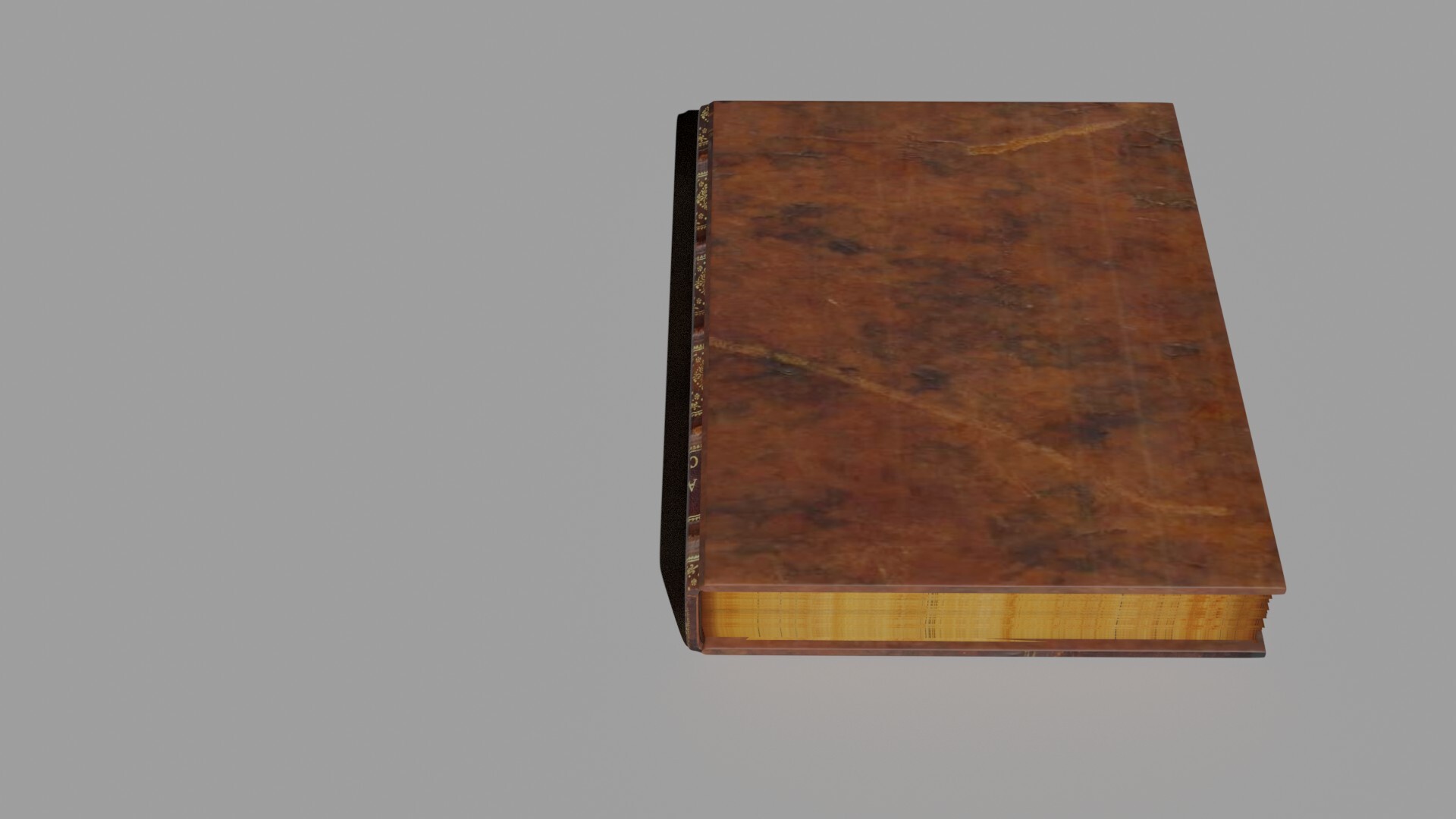 ArtStation - Old Leather Book With Animation