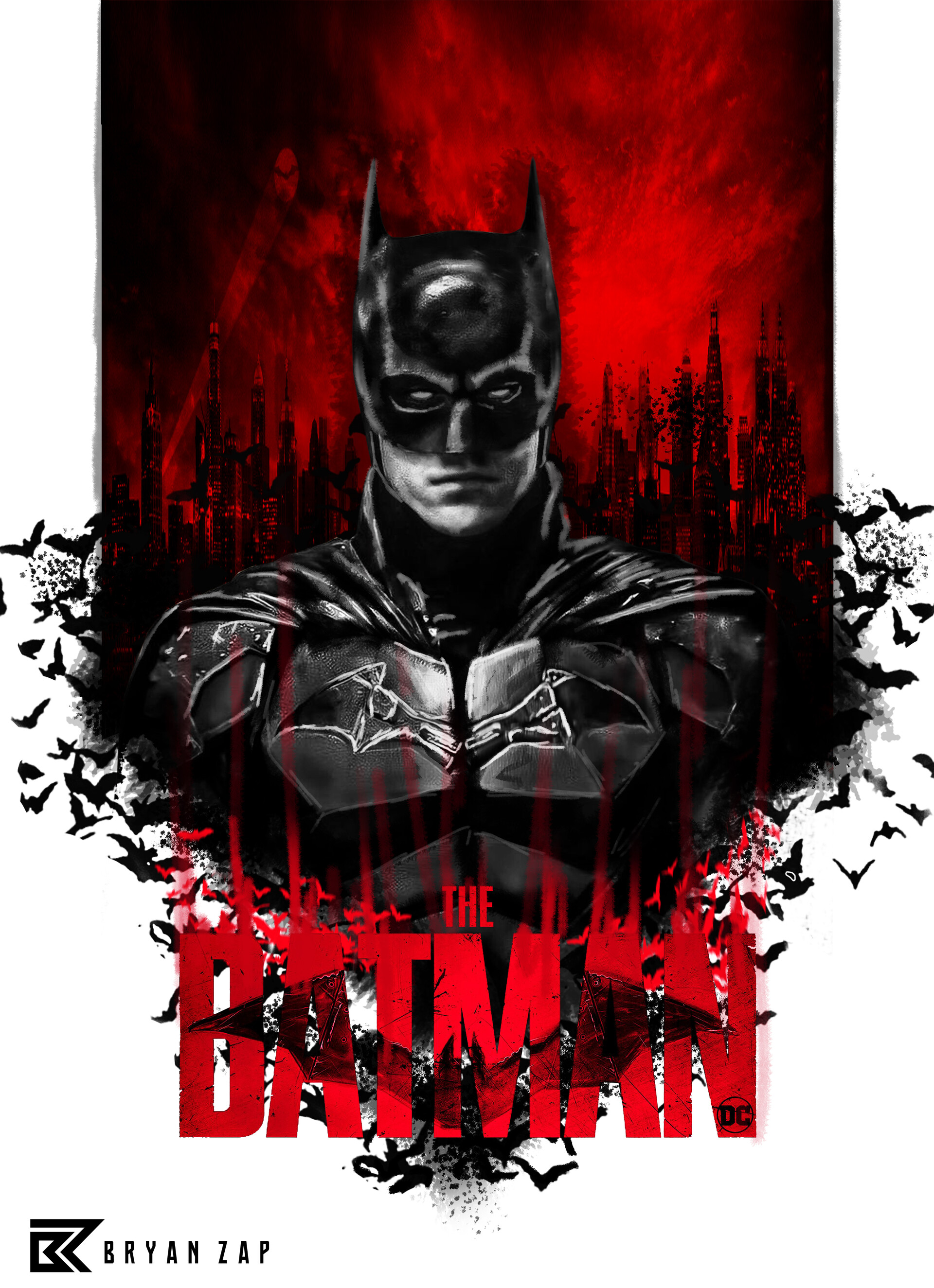 Bryan Zap - The Batman Robert Pattinson Artwork