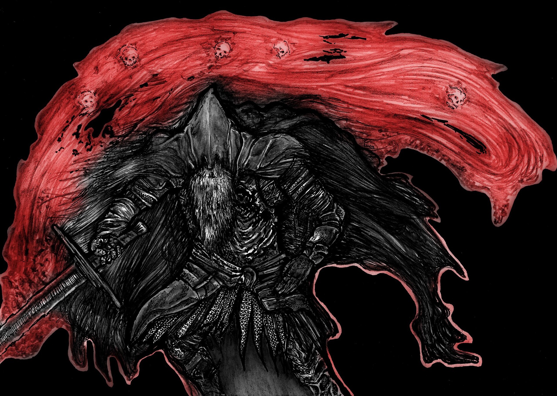 Louis Wood Dark Souls 3 Slave Knight Gael