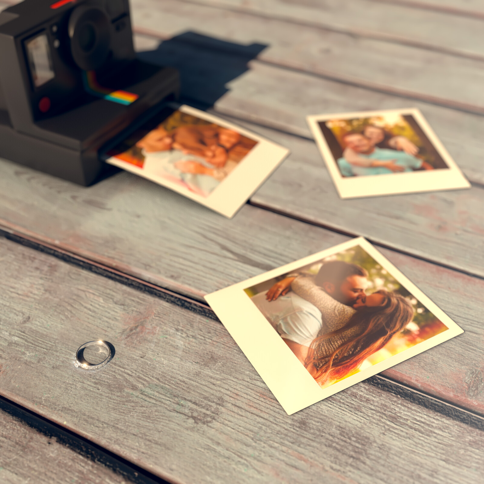 Polaroid Engagement