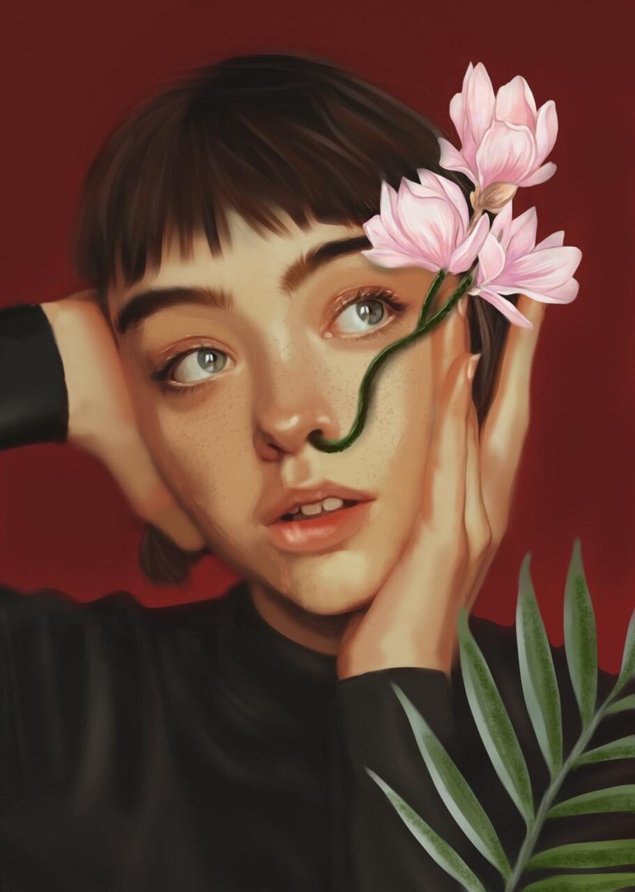 ArtStation - Flower girl
