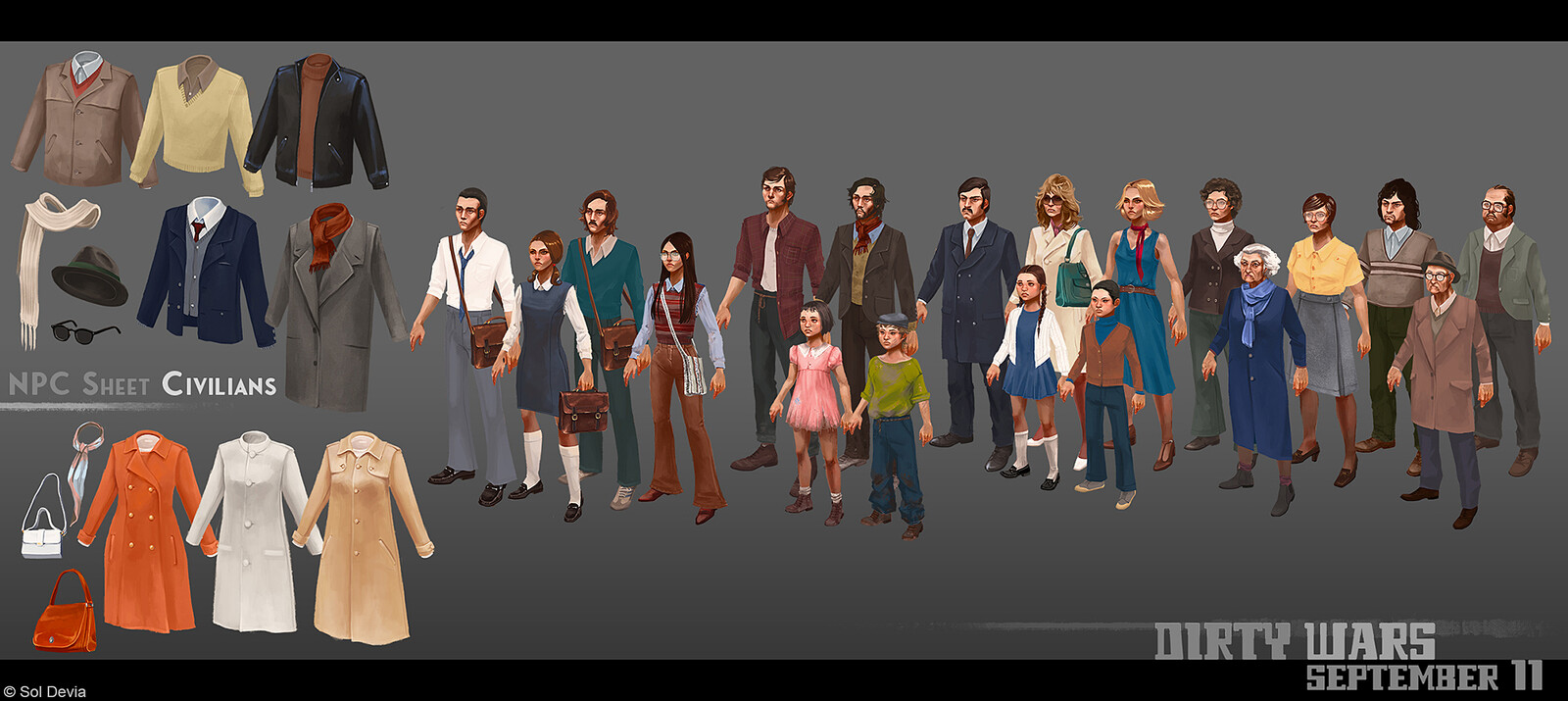NPC Civilians concept sheet