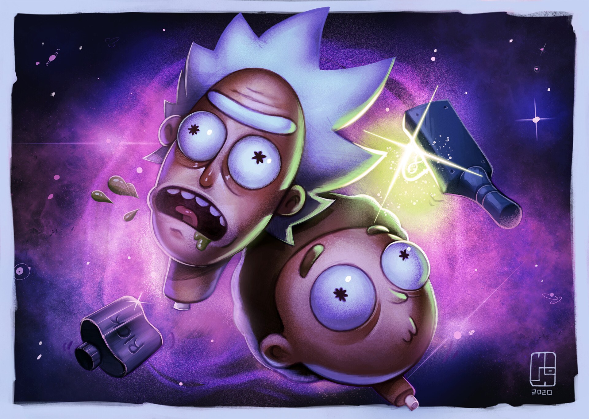 Steam Workshop::Rick and Morty - Heads will Roll 4k {Artwork by Jonas  Balkevičius}