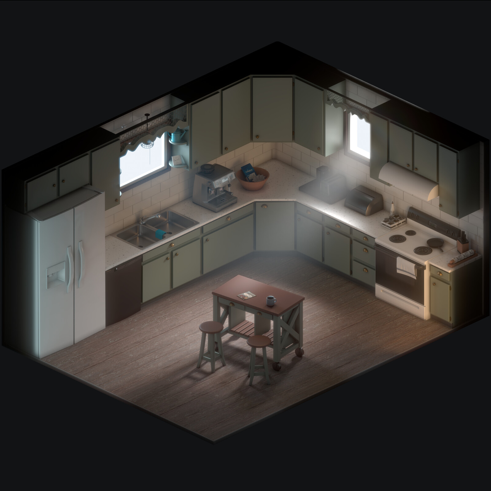 Isometric Kitchen