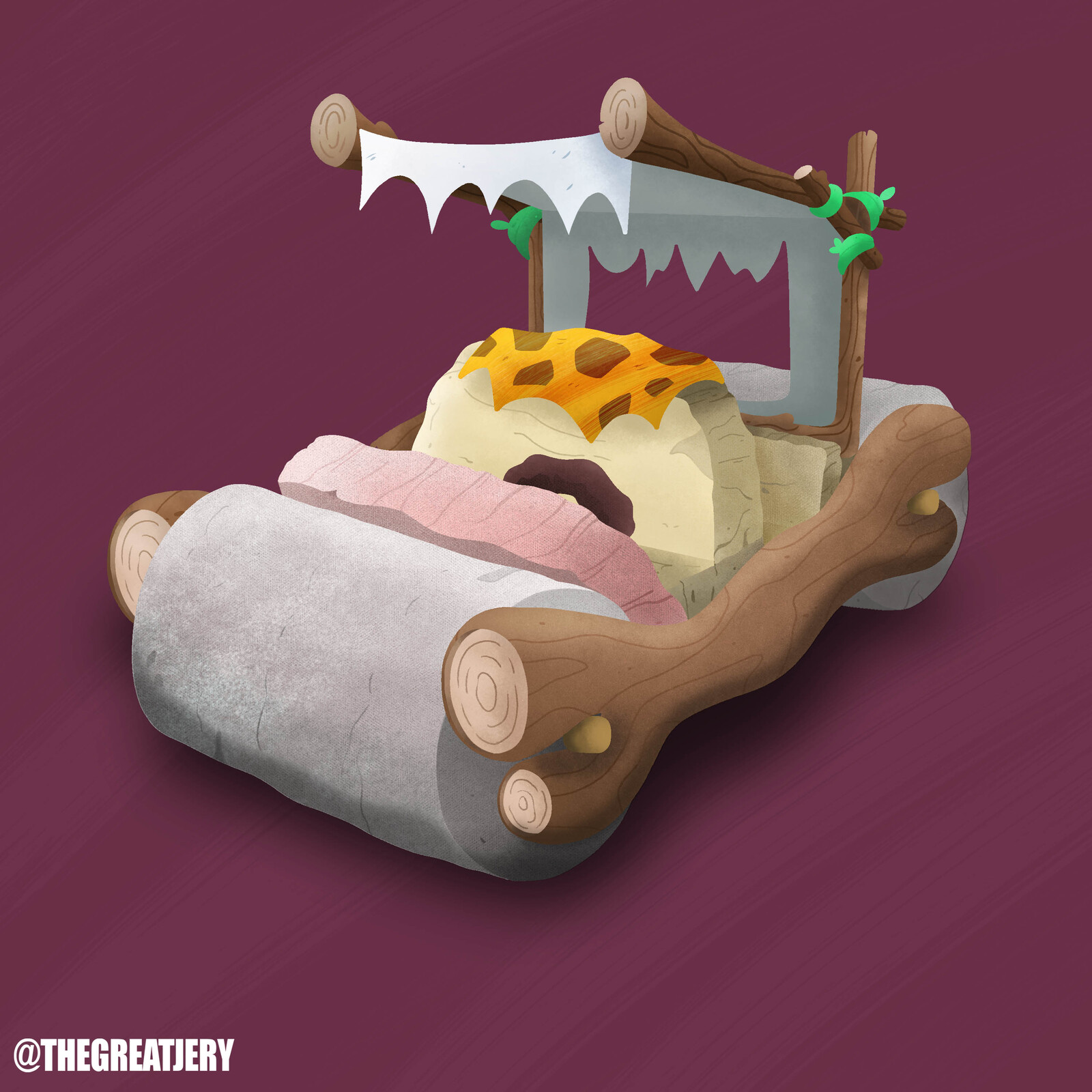 Flintstone Car