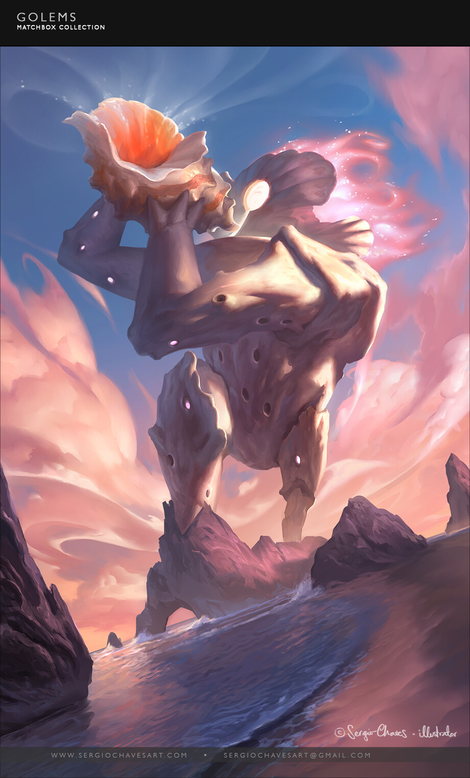 Golem - Sound

I decided to portray all Golems as gentle giants in positive, uplifting attitudes and framing