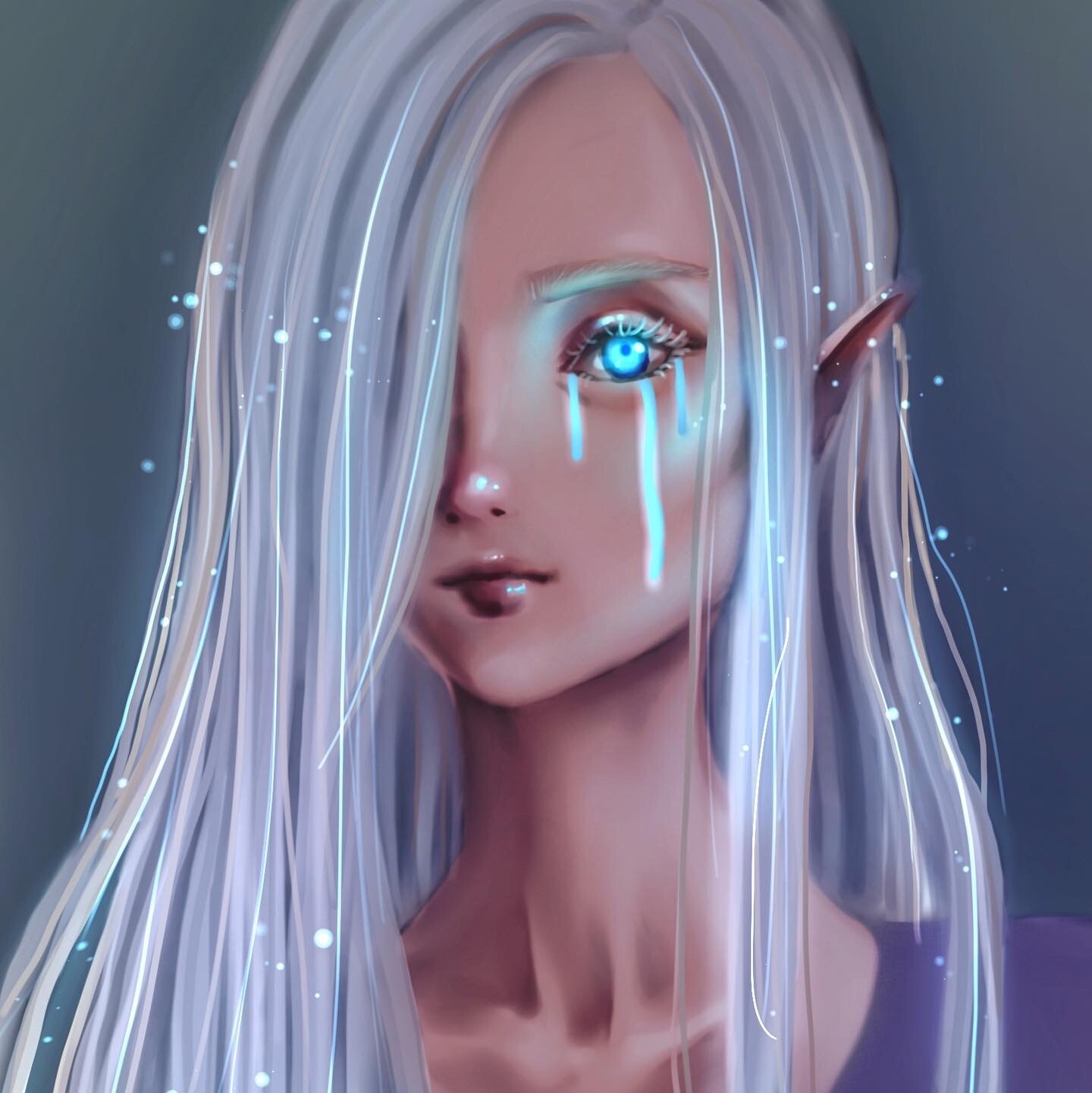 ArtStation - Anime Elf Girl semi realistic Portrait