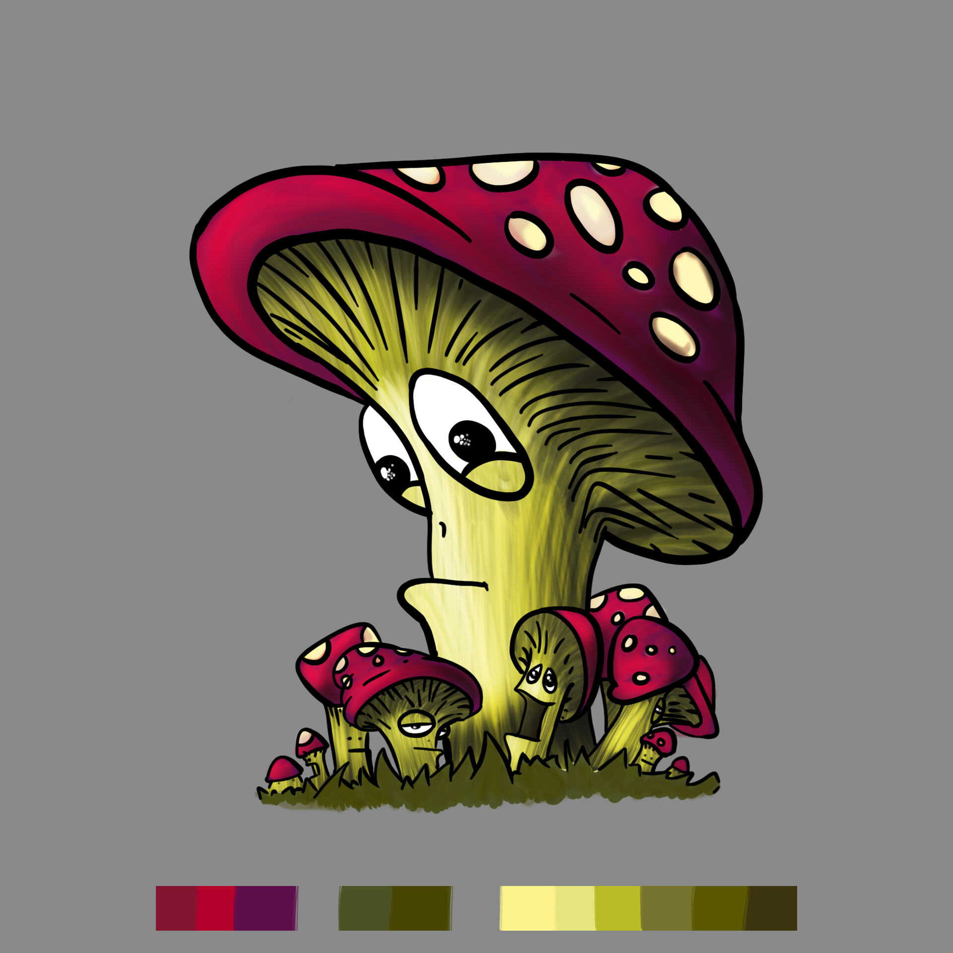 ArtStation - Swamp Cartoon Mushroom