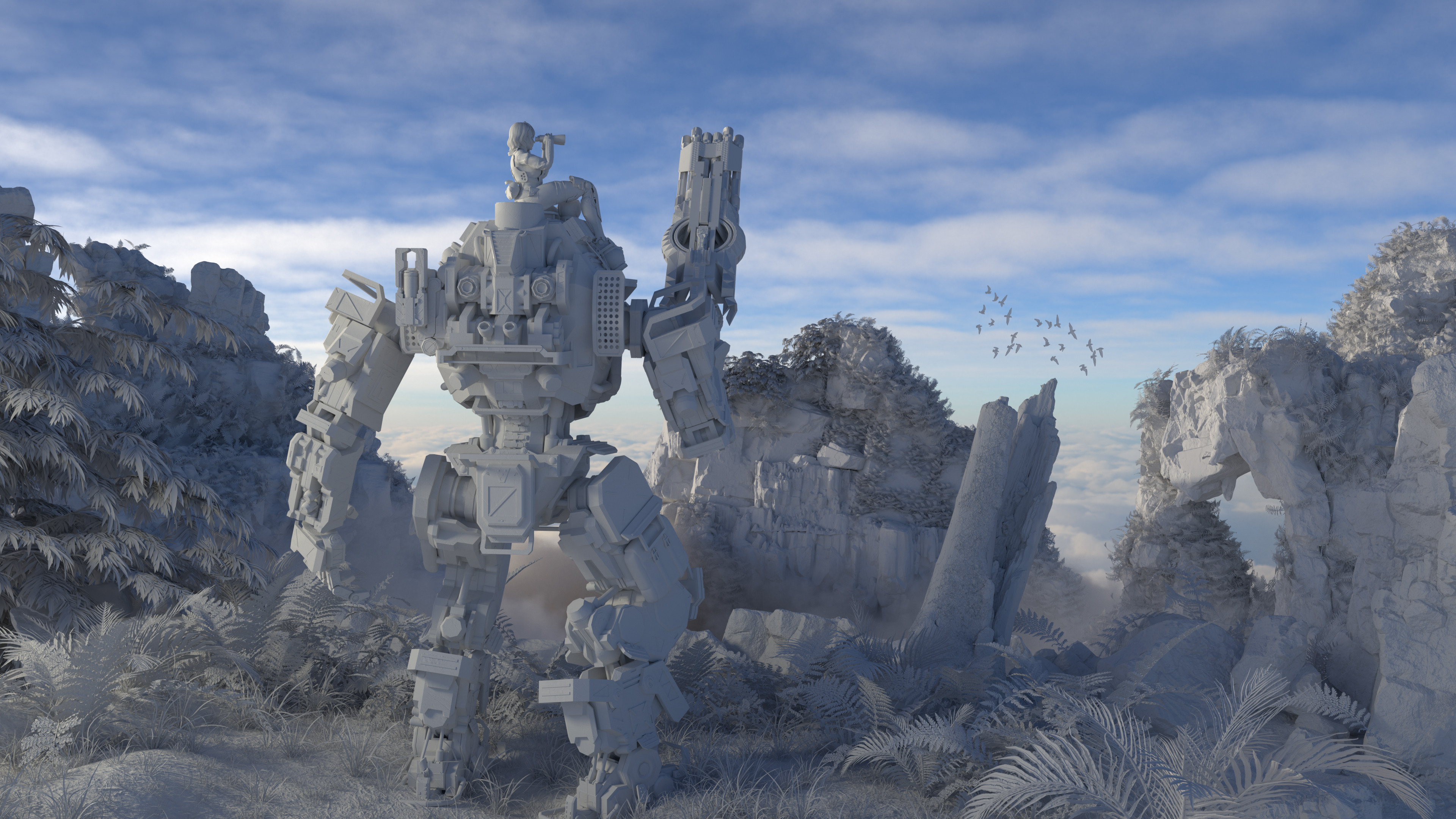 Clay render
