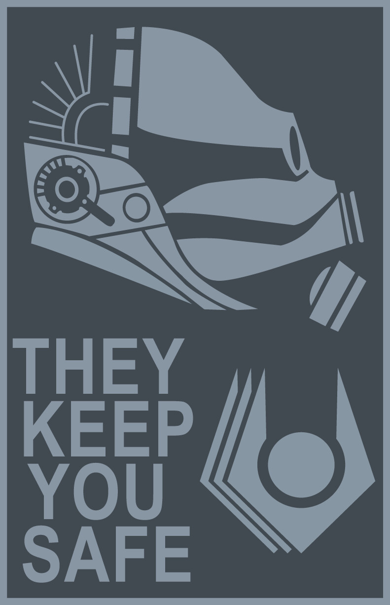 Rend - Half life 2 Combine Poster Set: BLUE