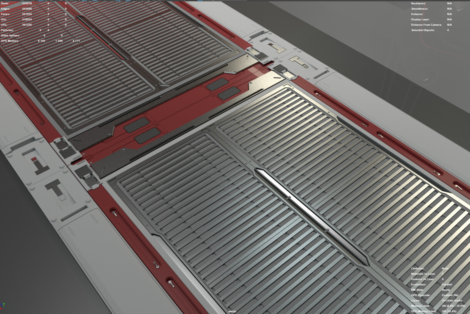 Walking floor panels that aren´t finished yet. Played a bit around with colors to get a feel if the direction is right.