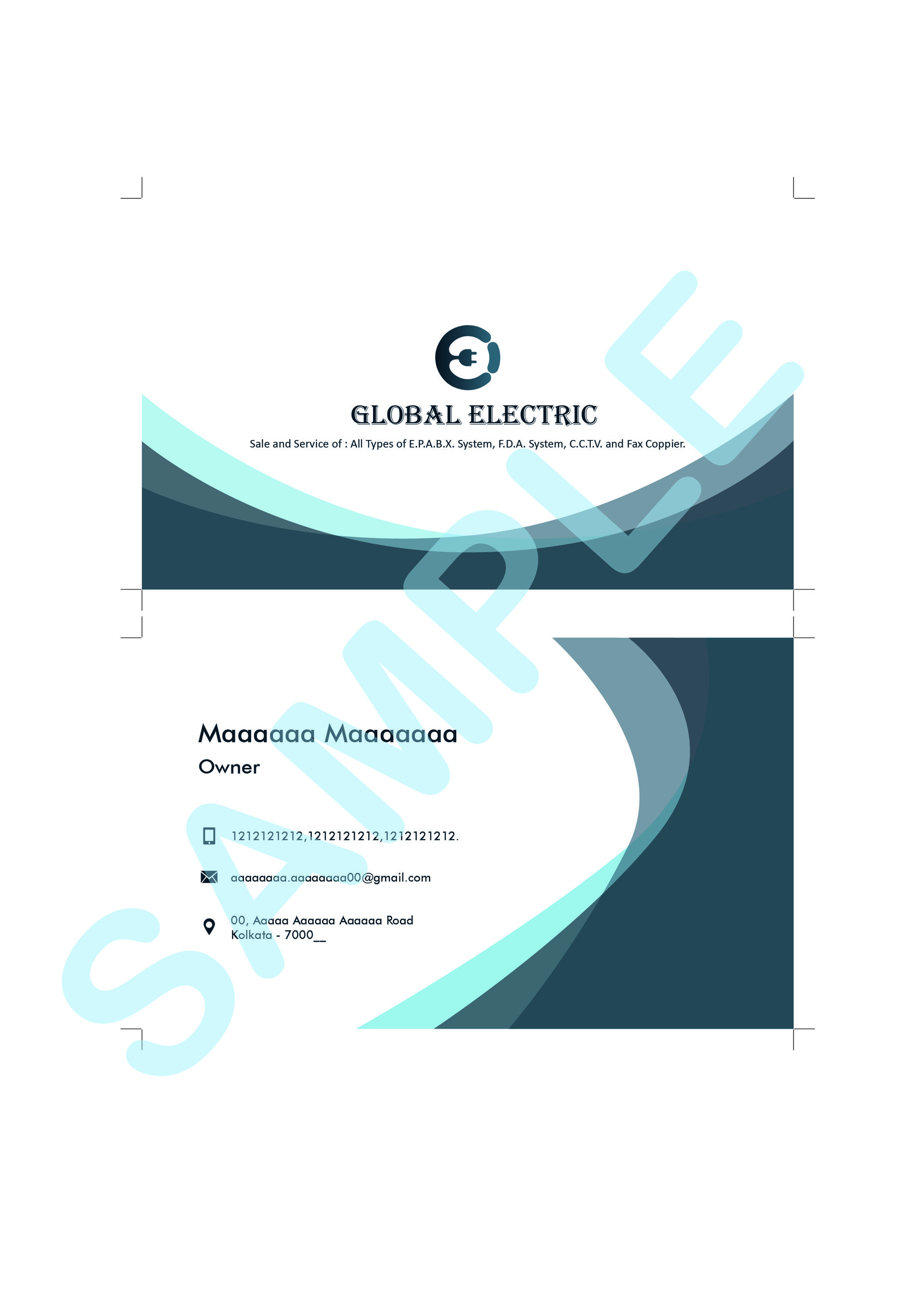 Rishi Raj Sengupta Identity Card And Tax Invoice Design