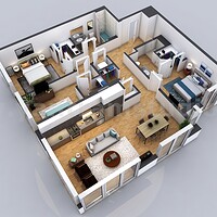 Artstation 3d House Floor Plan Designs Ideas Images By Yantram 3d Animation Studio Atlanta Usa Yantram Architectural Design Studio