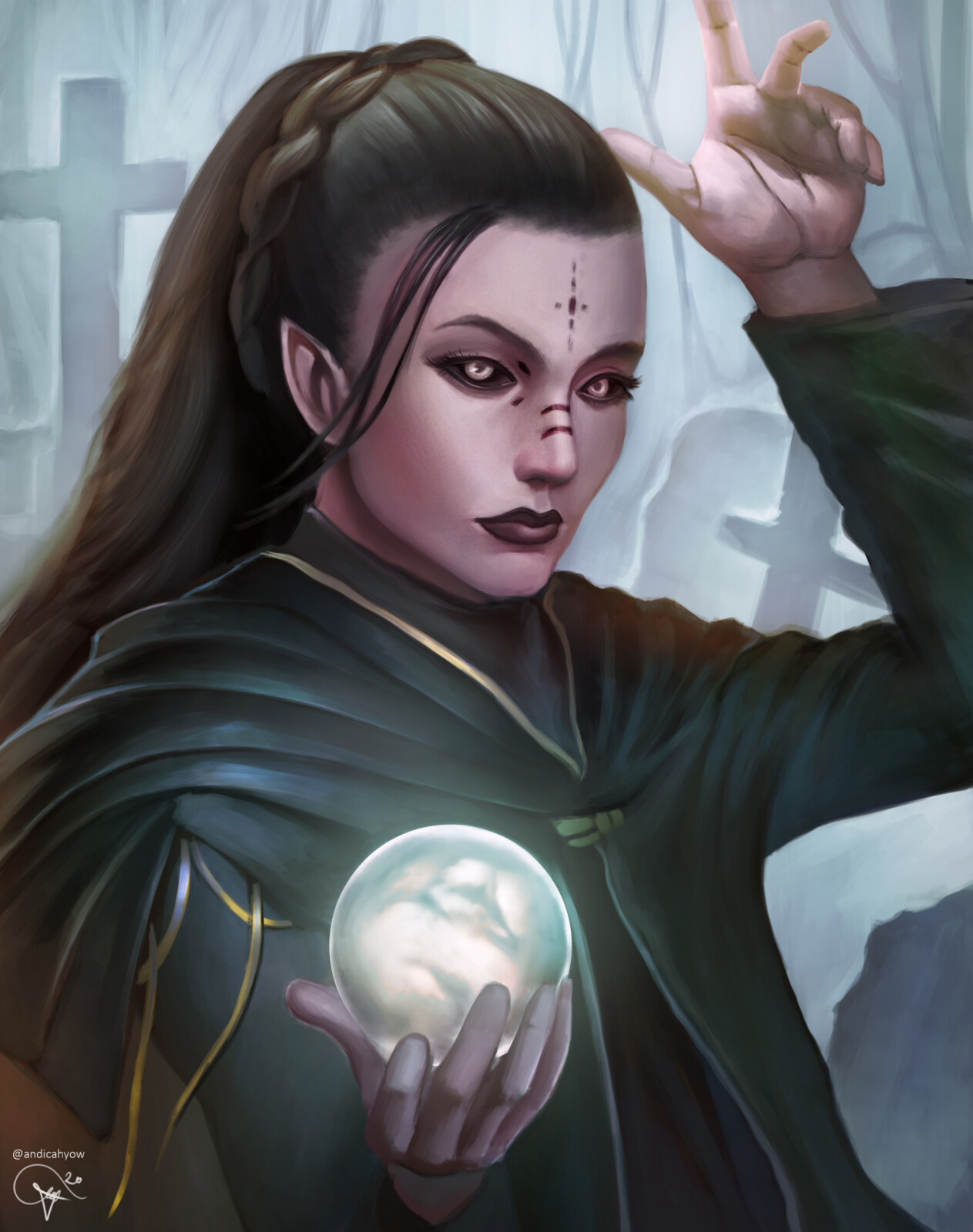 Artstation Kalashtar Necromancer Androgynous Andi Cahyo W The handover includes different levels: kalashtar necromancer androgynous