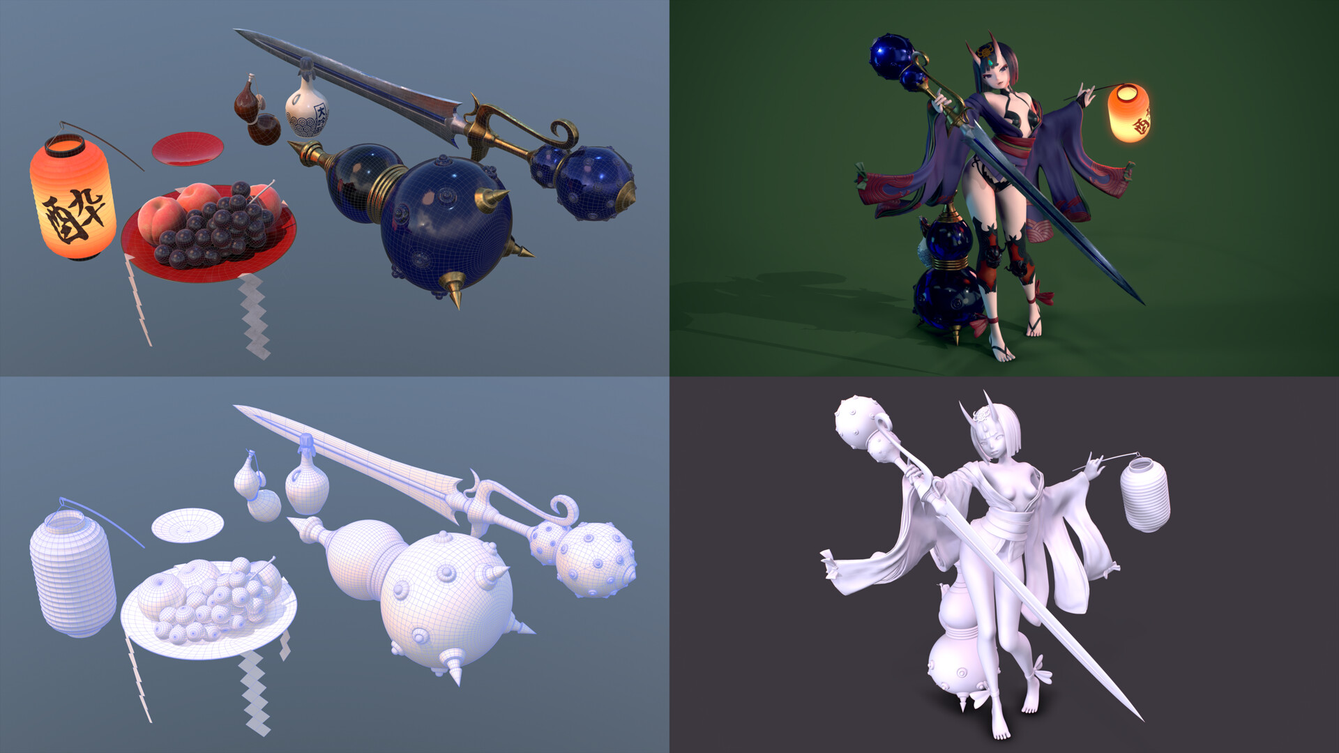 Artstation 酒呑童子 Fate