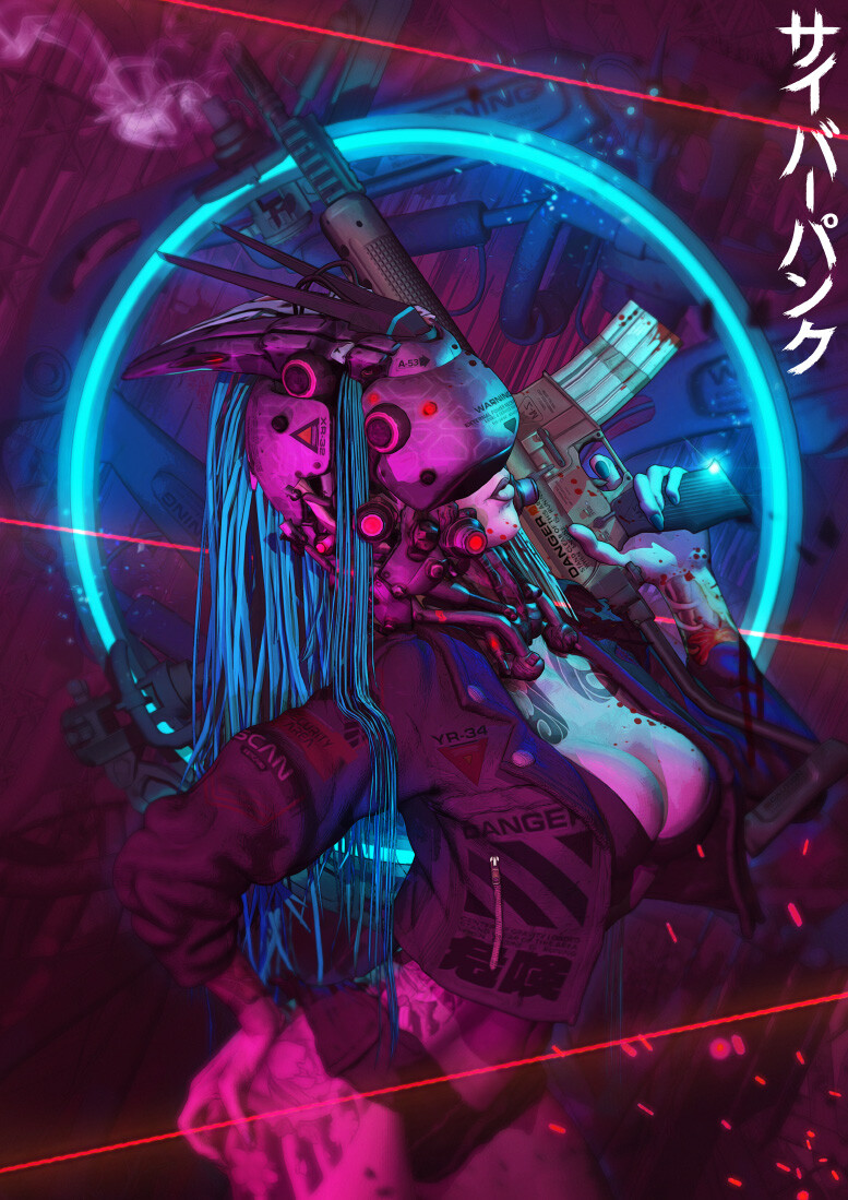 A New Work for the exhibition at the Vanilla Art Gallery @vanillagallery_jp in
Tokyo (Saturday, January 23, 2021, to Thursday, February 4)
サイバーパンク
"Astro-Freak-Show 2777 &amp; Other Synthetic Delusions."