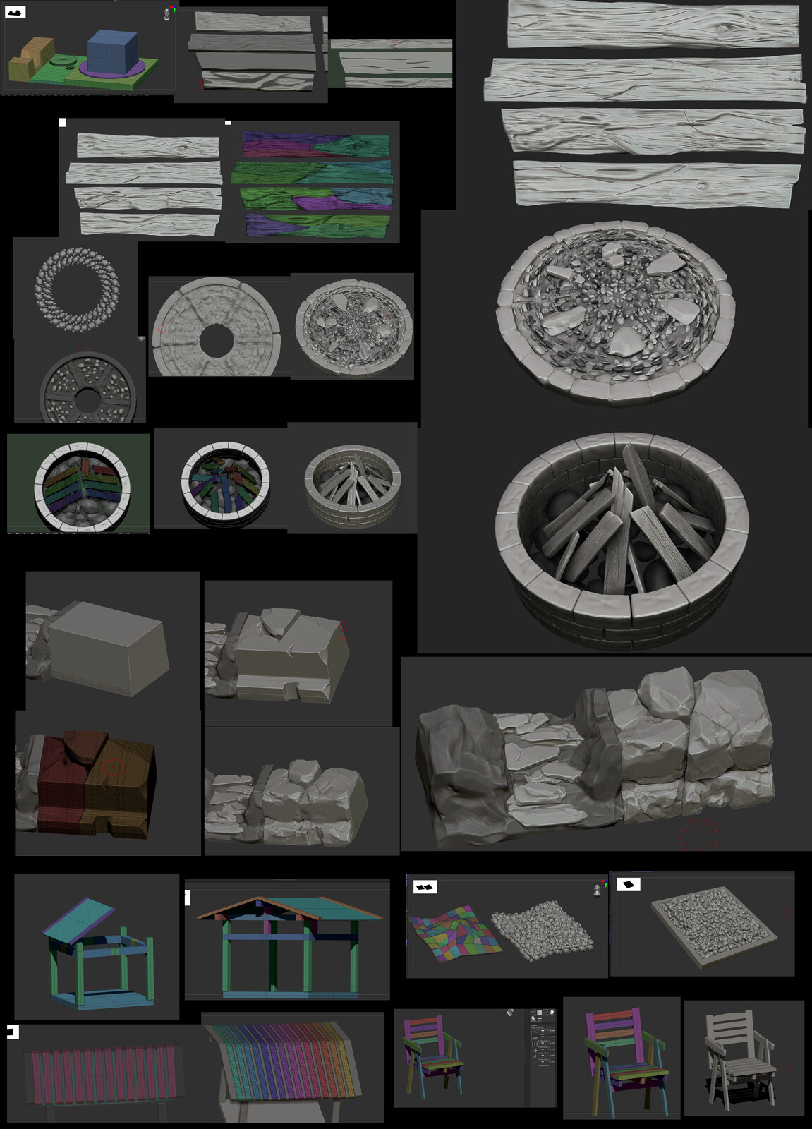 Ruijue "R.Pan" Pan Wood and Stone ZBrush Practice