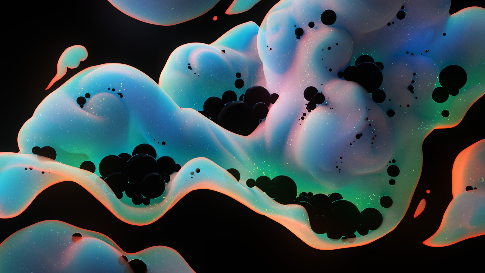 Black Holes = Dark Matter • Science Concept Art &amp; 3D Illustration