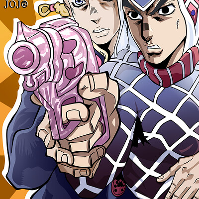 Artstation Grandguerilla I make anime stylised art of jojo's bizarre adventure manga. artstation grandguerilla