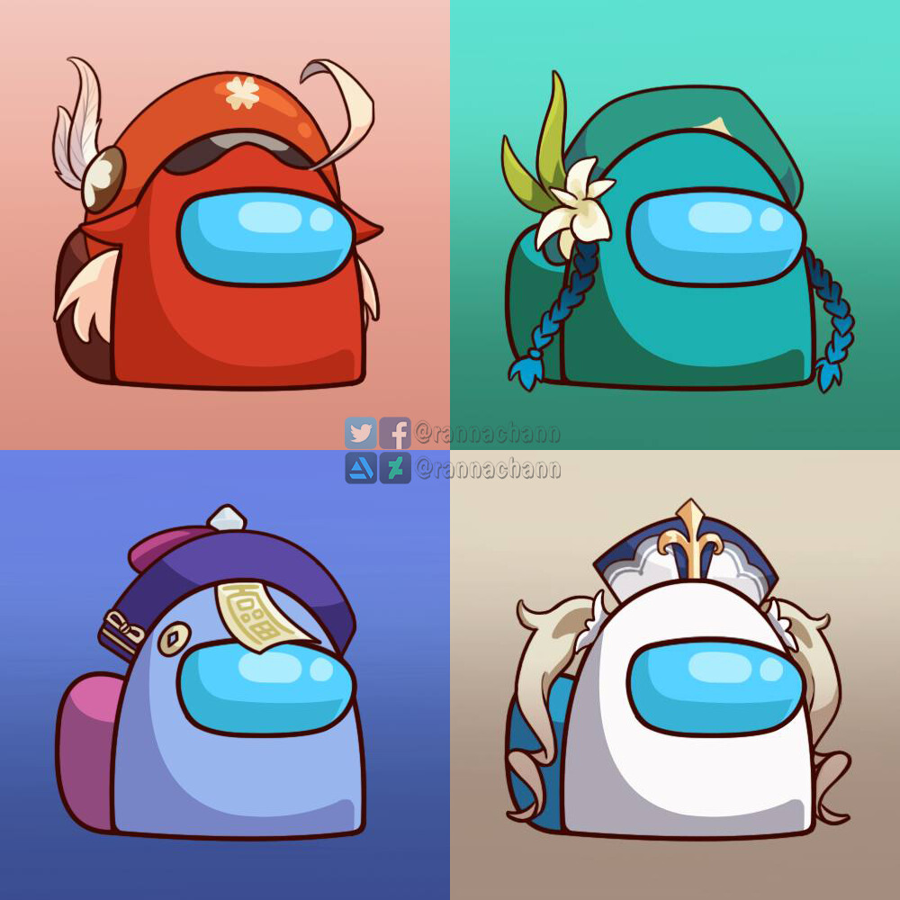 Artstation Among Us X Genshin Impact Part 1 Rannachann