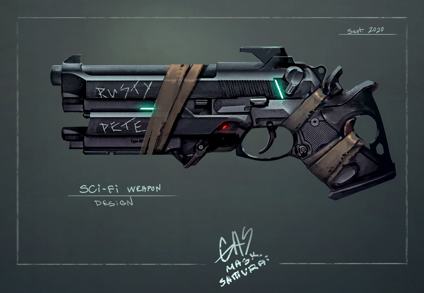 Artstation Sci Fi Gun Design Simeon Vasev I can't decide whether this is a pistol or a shotgun. artstation sci fi gun design simeon