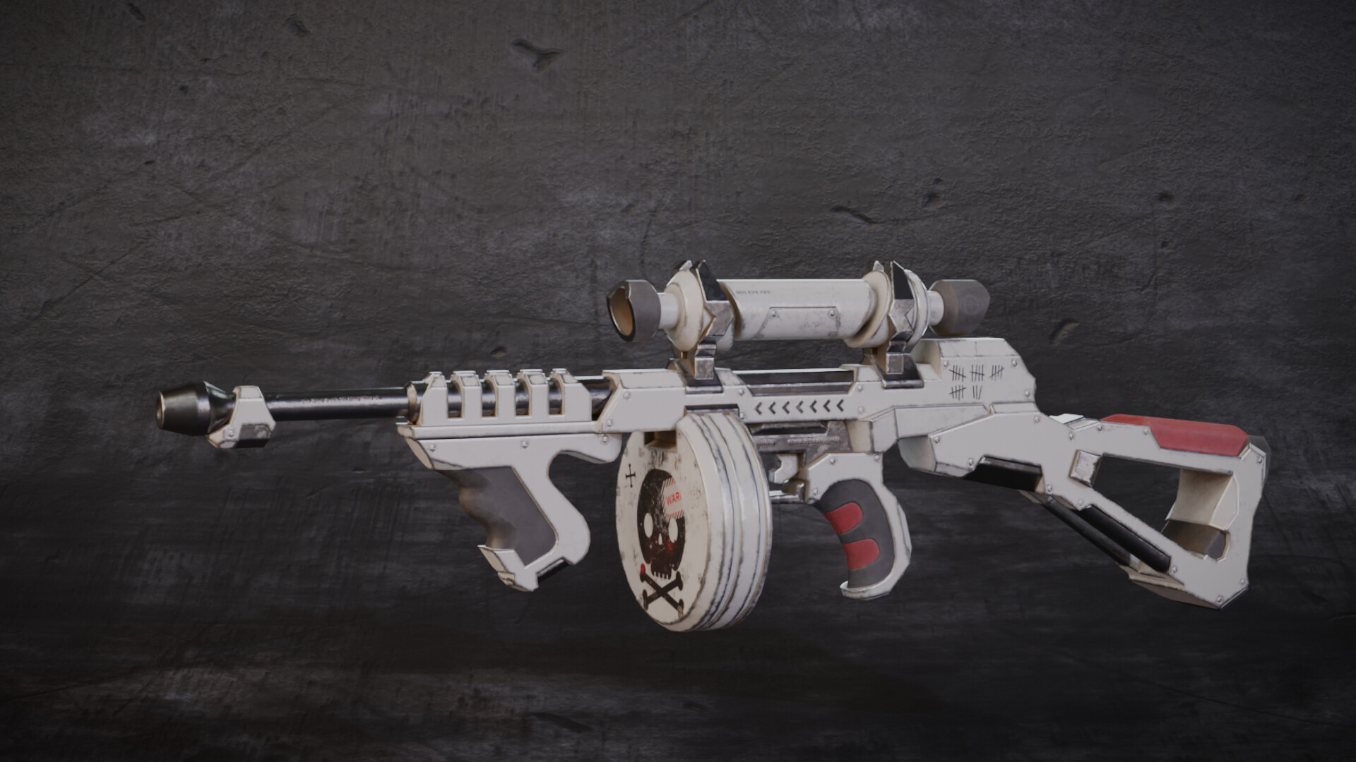 ArtStation Tommygun SCIFI