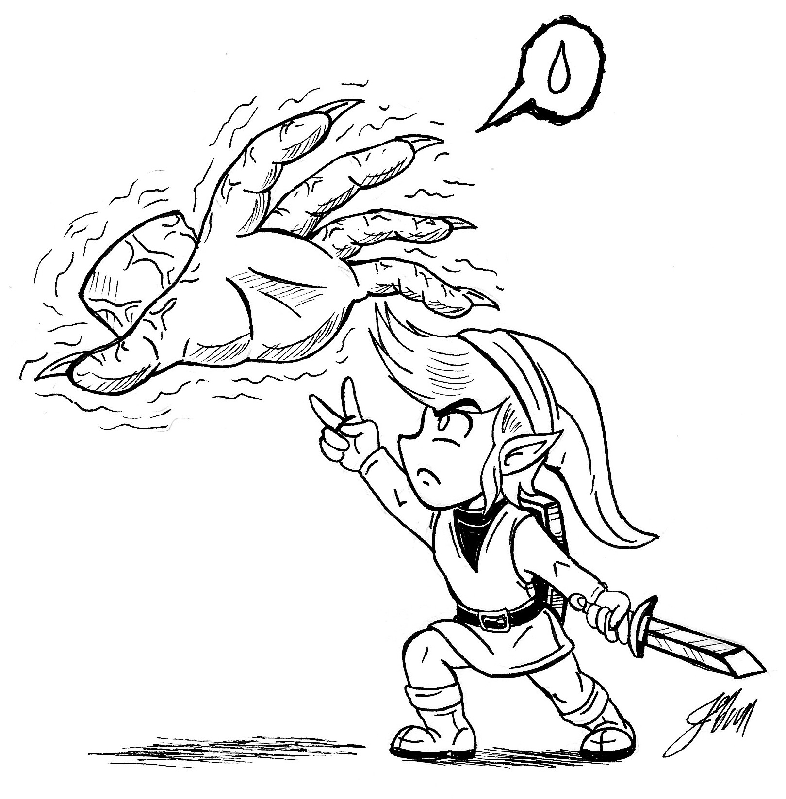 ArtStation Wall Master Legend of Zelda