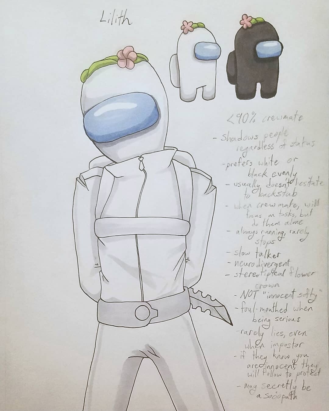 Artstation Among Us Character Design Briar Cockrell #amongus #digitalart #digitaldrawing #drawing #fanart #sai #among_us #mungus #painttoolsai #painttoolsaiart. among us character design briar cockrell